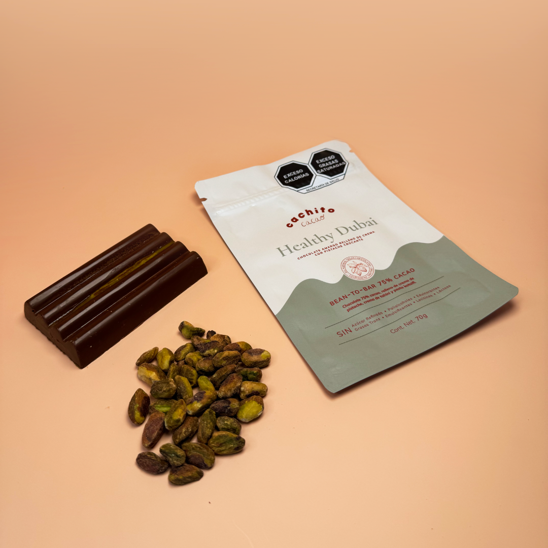 3 barras - Barra Healthy Dubai - Barra de Chocolate 75%