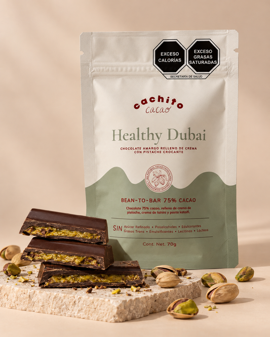 Barra Healthy Dubai - Barra de Chocolate 75%